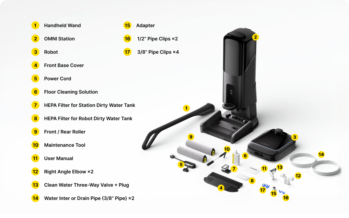 xLean TR1 Auto Refill and Drain packing list